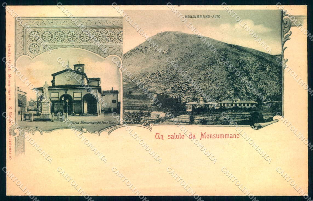 Pistoia Monsummano Chiesa Monumento Poeta Giusti cartolina JK0988 – fronte