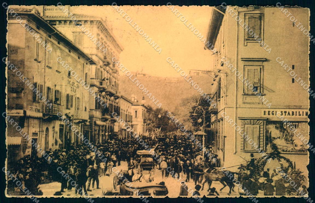 Pistoia Montecatini Bagni Grand Hotel cartolina JK0989 – fronte