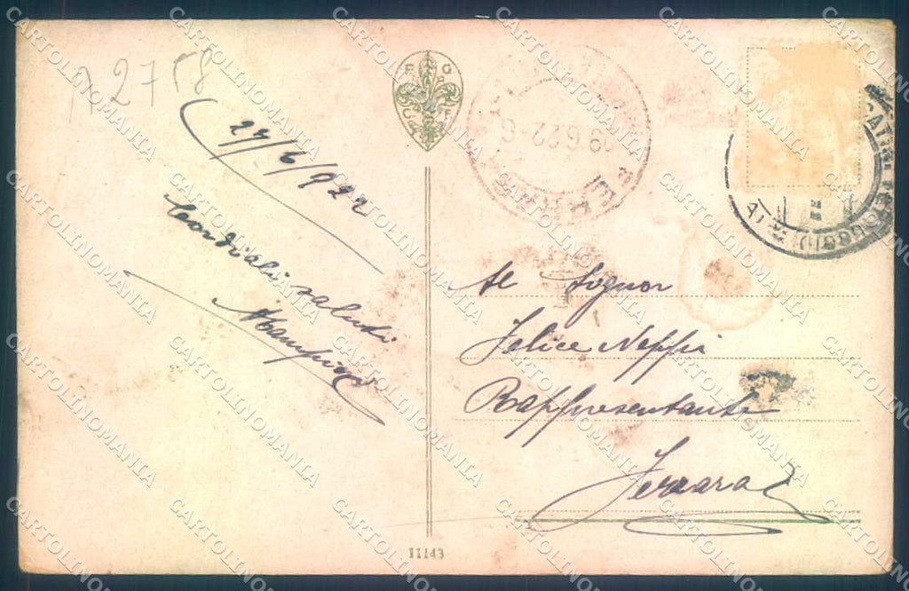 Pistoia Montecatini Castello cartolina JK0993 – retro