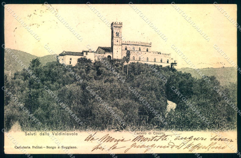 Pistoia Cozzile Castello saluti da cartolina JK0994 – fronte