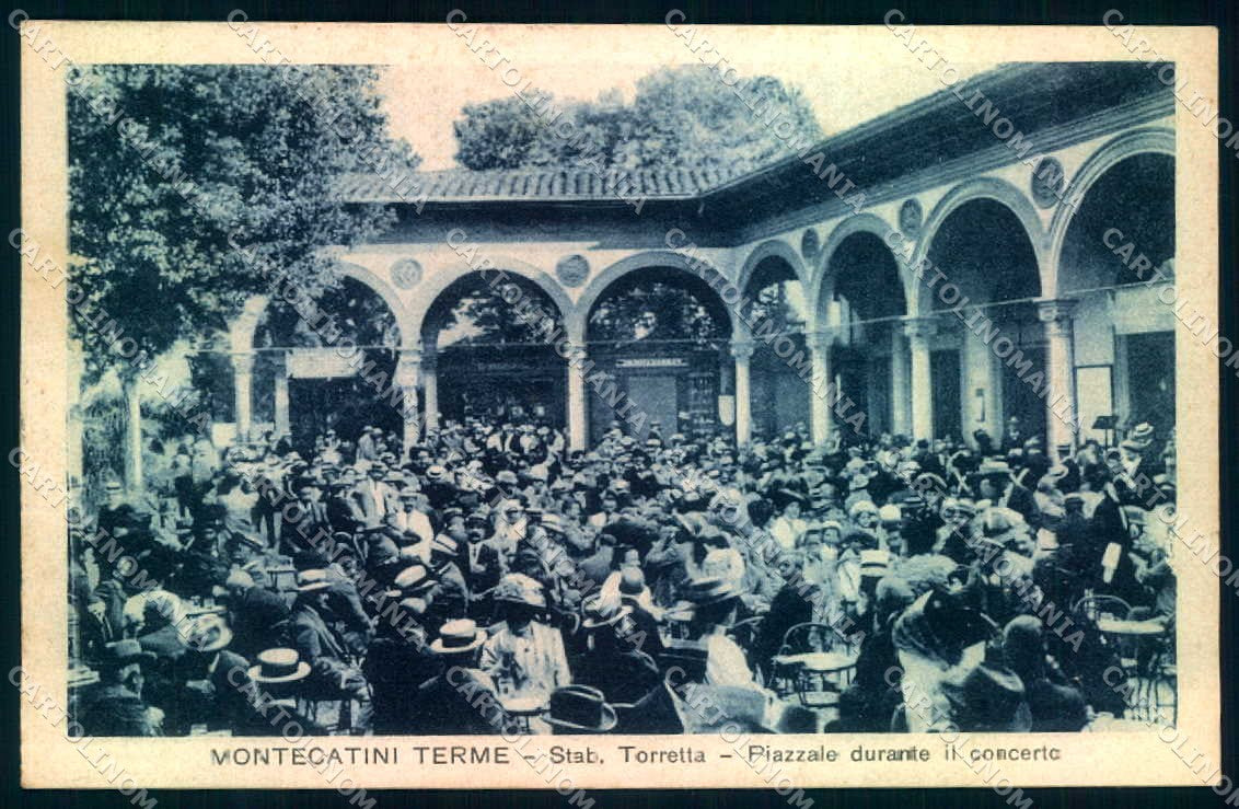 Pistoia Montecatini Terme Piazzale Concerto cartolina JK0995 – fronte