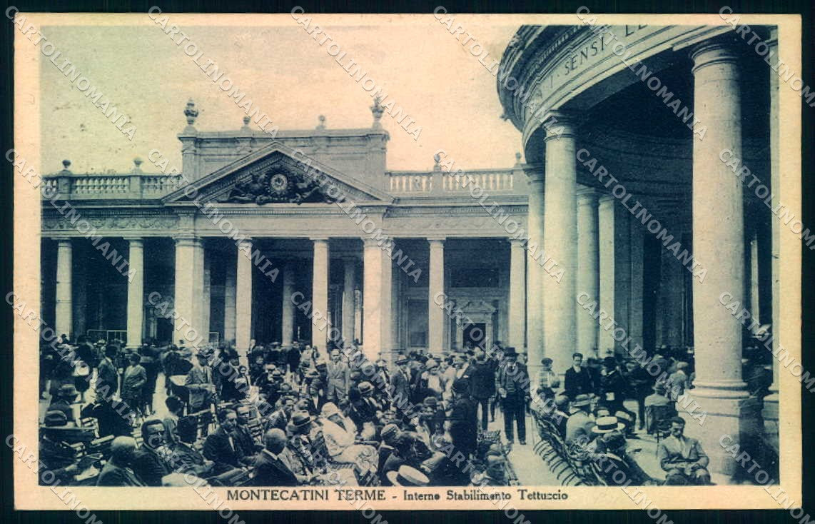 Pistoia Montecatini Terme Stabilimento Tettuccio cartolina JK0997 – fronte