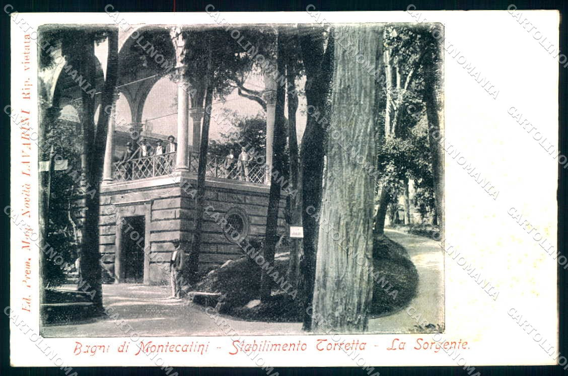 Pistoia Montecatini Stabilimento Torretta cartolina JK1001 – fronte