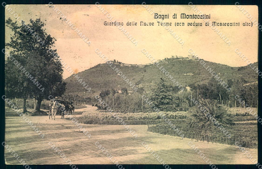 Pistoia Montecatini Bagni Giardino cartolina JK1002 – fronte