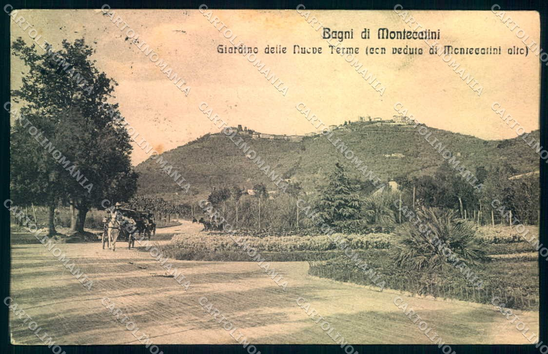 Pistoia Montecatini Bagni Giardino cartolina JK1002 – fronte