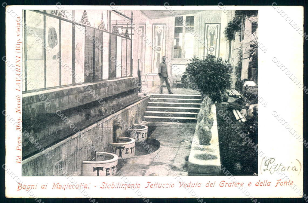 Pistoia Montecatini Terme Stabilimento Tettuccio cartolina JK1004 – fronte
