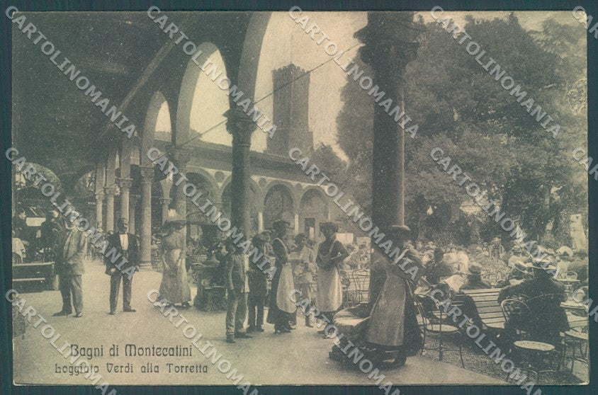 Pistoia Montecatini Loggiato Verdi Torretta cartolina JK1010 – fronte