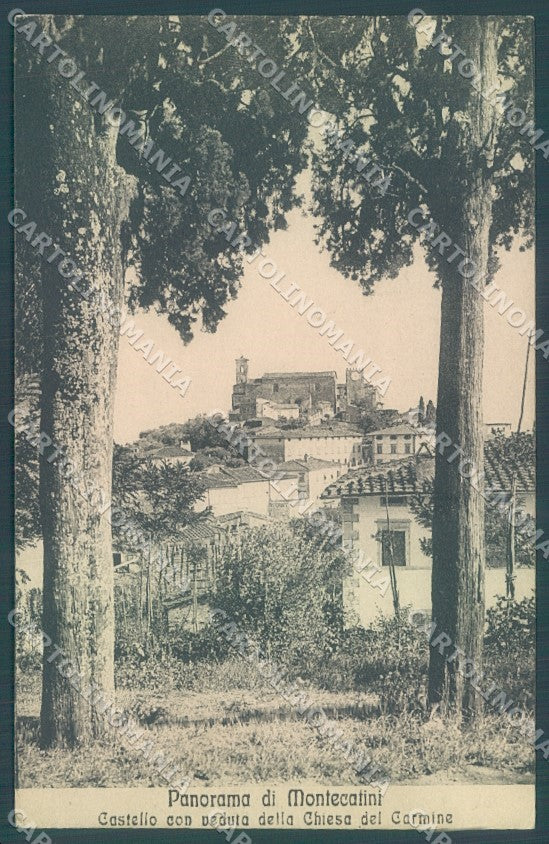 Pistoia Montecatini Castello Chiesa del Carmine cartolina JK1016 – fronte