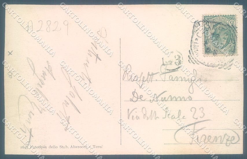Terni Orvieto Alterocca 1645 cartolina JK1017 – retro