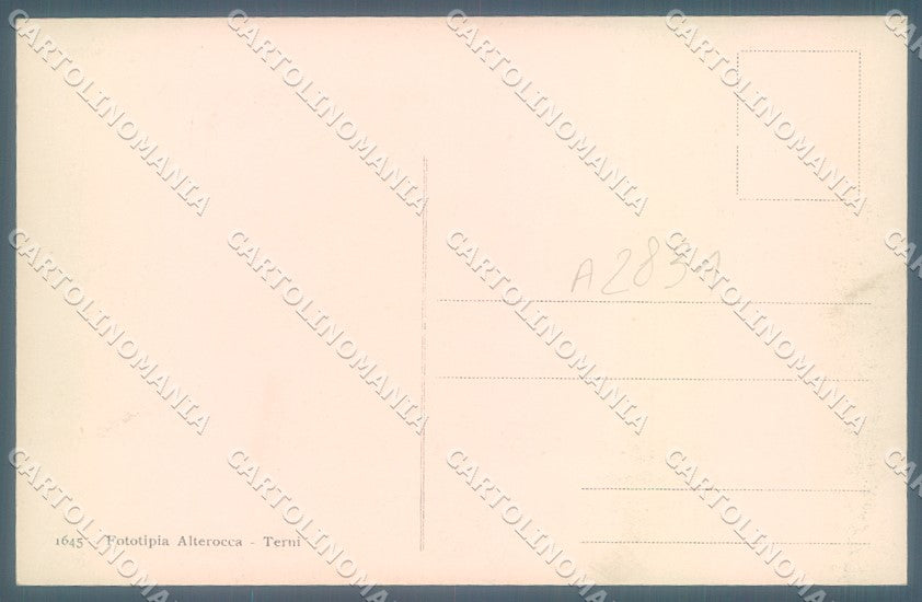 Terni Orvieto Alterocca 1645 cartolina JK1019 – retro
