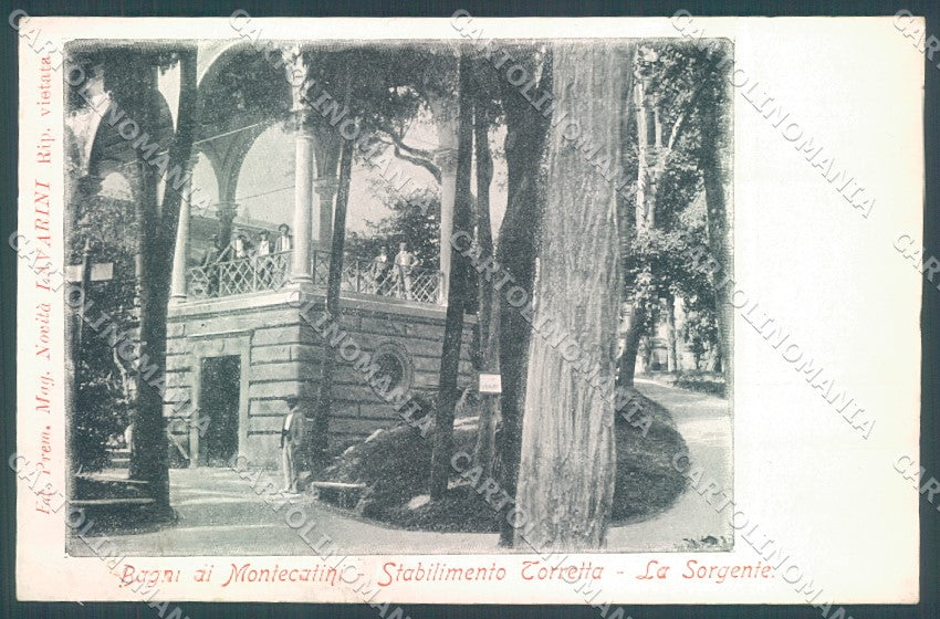 Pistoia Montecatini Stabilimento Torretta cartolina JK1027 – fronte