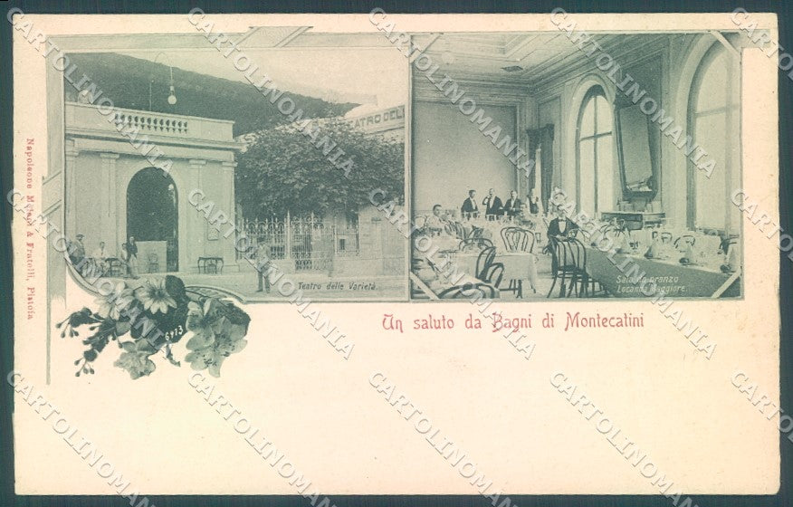 Pistoia Montecatini Terme saluto da cartolina JK1032 – fronte