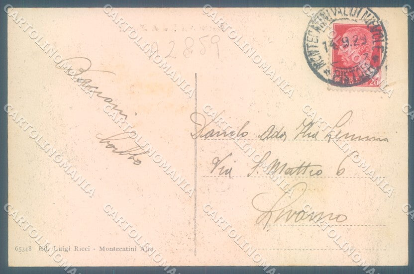 Pistoia Montecatini Val di Nievole cartolina JK1033 – retro