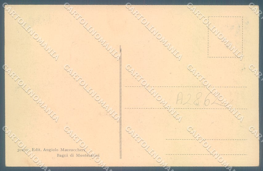Pistoia Montecatini Palace Hotel Funicolare cartolina JK1036 – retro