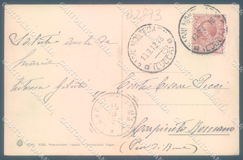 Pistoia Montecatini Val di Nievole Brunner 5051 cartolina JK1045 – retro