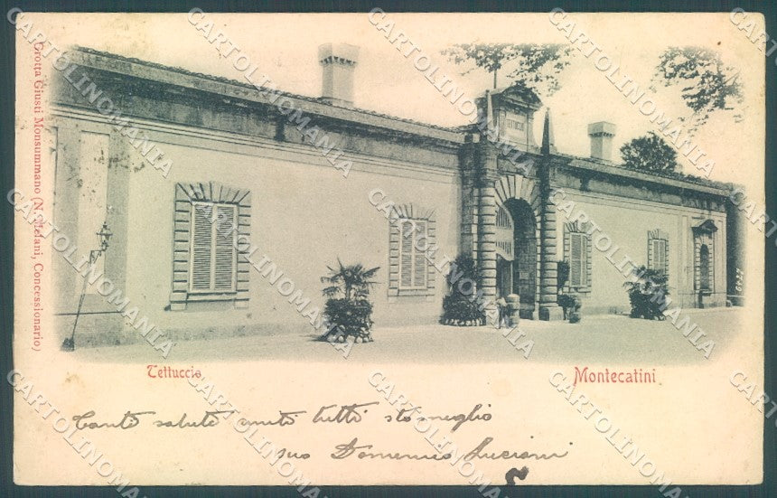Pistoia Montecatini Tettuccio cartolina JK1047 – fronte