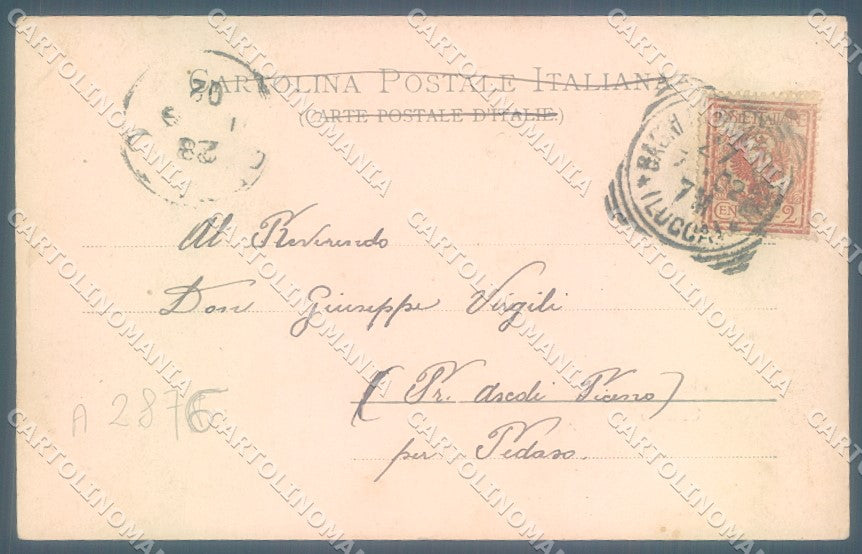 Pistoia Montecatini Tettuccio cartolina JK1047 – retro