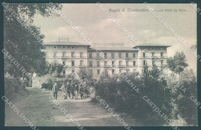 Pistoia Montecatini Grand Hotel La Pace Brunner 5002 cartolina JK1048 – fronte