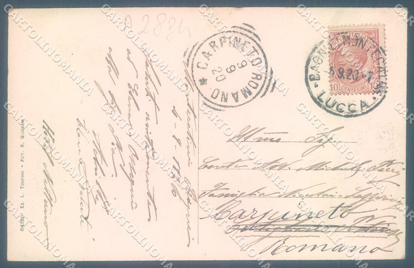 Pistoia Montecatini cartolina JK1049 – retro