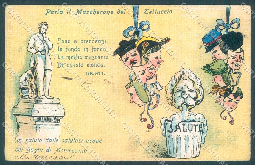 Pistoia Montecatini Giusti Maschere JK1052 – fronte