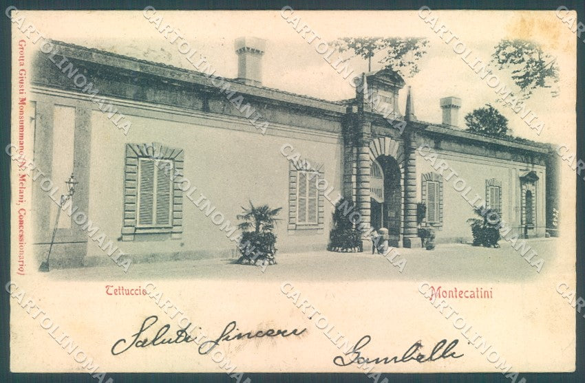 Pistoia Montecatini Tettuccio cartolina JK1053 – fronte