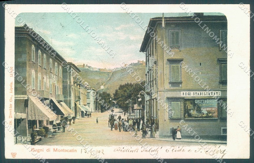Pistoia Montecatini Bagni Trenkler 15666 PIEGHINA ANGOLO cartolina JK1054 – fronte