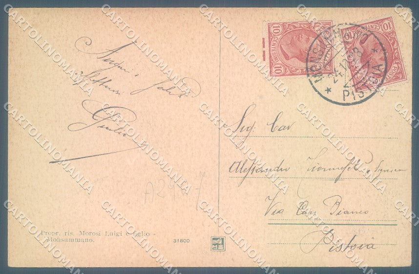 Pistoia Monsummano Interno Grotta Giusti Modiano 31800 cartolina JK1060 – retro