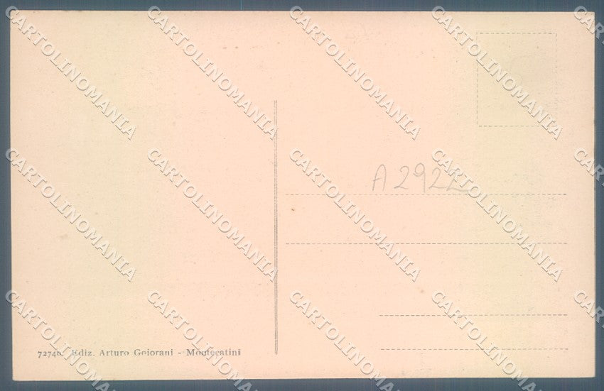 Pistoia Collodi Villa Marchese Garzoni Giardino cartolina JK1063 – retro