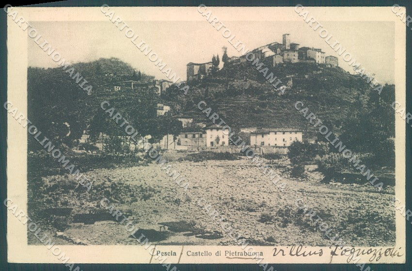 Pistoia Pescia Pietrabuona Castello cartolina JK1065 – fronte