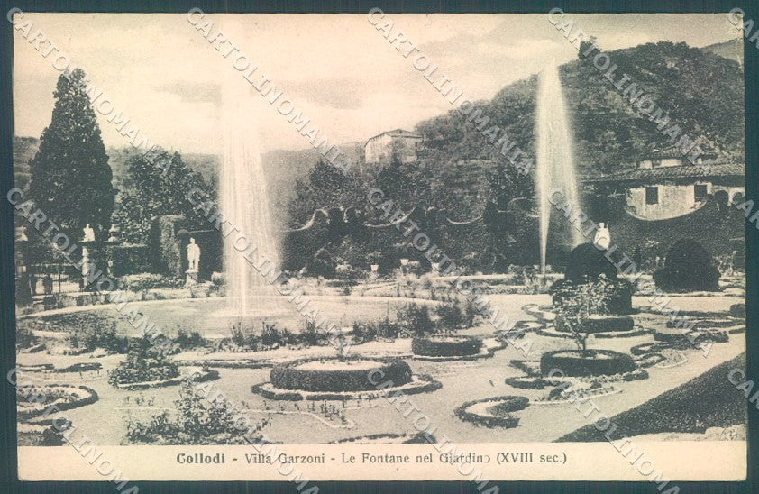Pistoia Collodi Villa Garzoni Giardino Fontane cartolina JK1067 – fronte