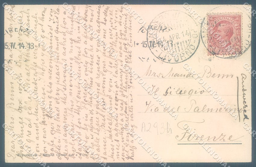 Livorno Isola Elba cartolina JK1069 – retro