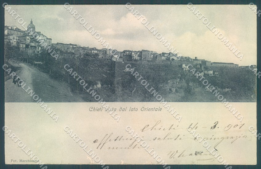 Chieti Città ABRASA cartolina JK1070 – fronte
