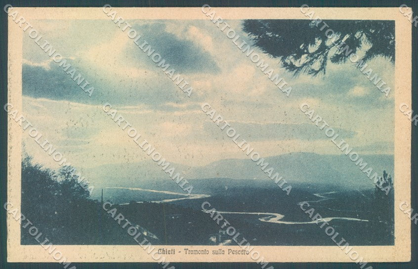 Chieti Città Tramonto cartolina JK1071 – fronte