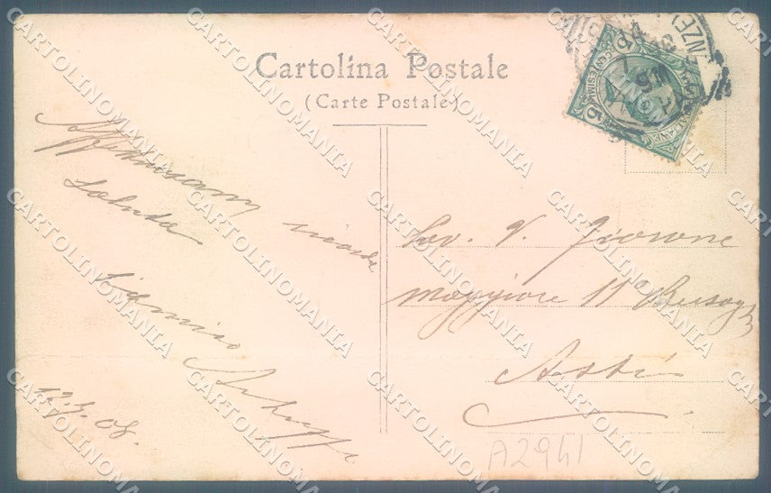 Chieti Città Caserma Vittorio Emanuele II PIEGATA cartolina JK1072 – retro