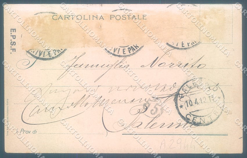 Chieti Città Duomo Ricordo Posa Prima Pietra cartolina JK1073 – retro