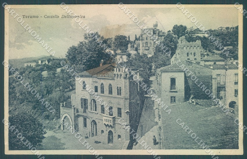 Teramo Città Castello Della Monica MACCHIA cartolina JK1078 – fronte