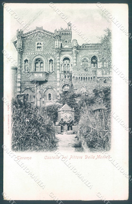 Teramo Città Castello Pittore Della Monica Alterocca 850 cartolina JK1080 – fronte