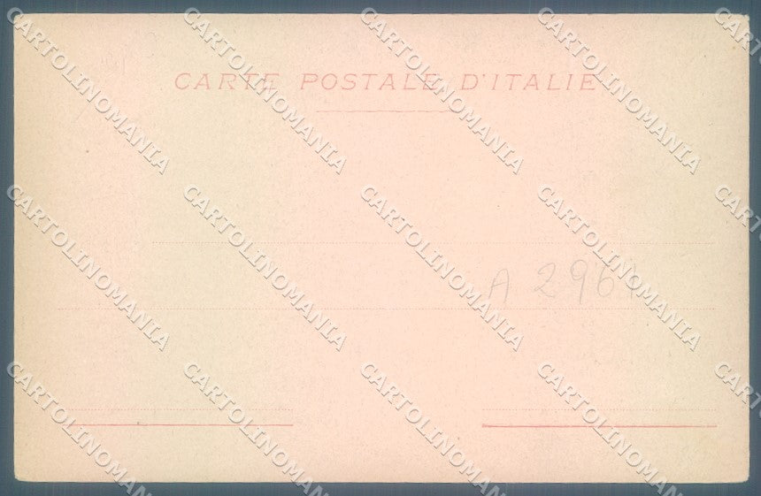Teramo Città Castello Pittore Della Monica Alterocca 850 cartolina JK1080 – retro