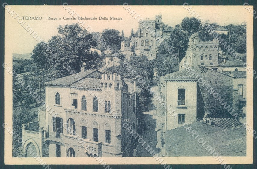 Teramo Città Castello Della Monica Borgo cartolina JK1083 – fronte