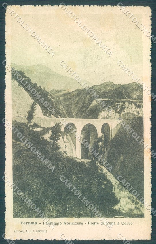 Teramo Città Ponte di Vena a Corvo cartolina JK1085 – fronte