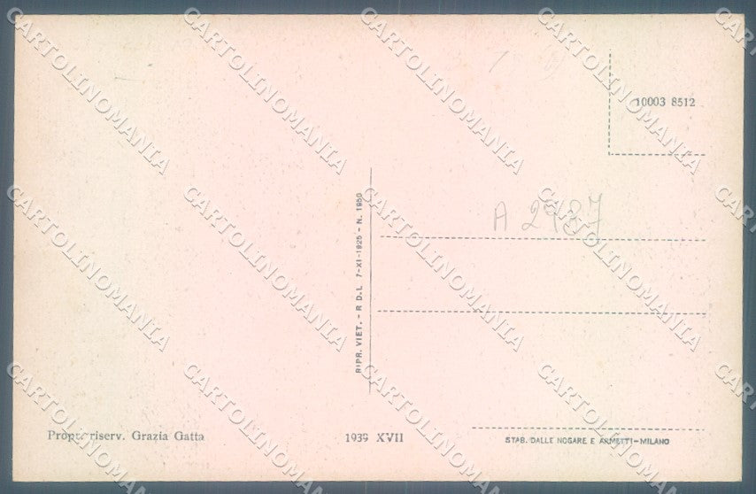 Avellino Bagnoli Irpino Municipio Corso Garibaldi cartolina JK1096 – retro