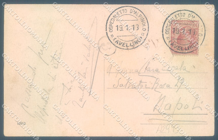 Avellino Montevergine Santuario cartolina JK1100 – retro