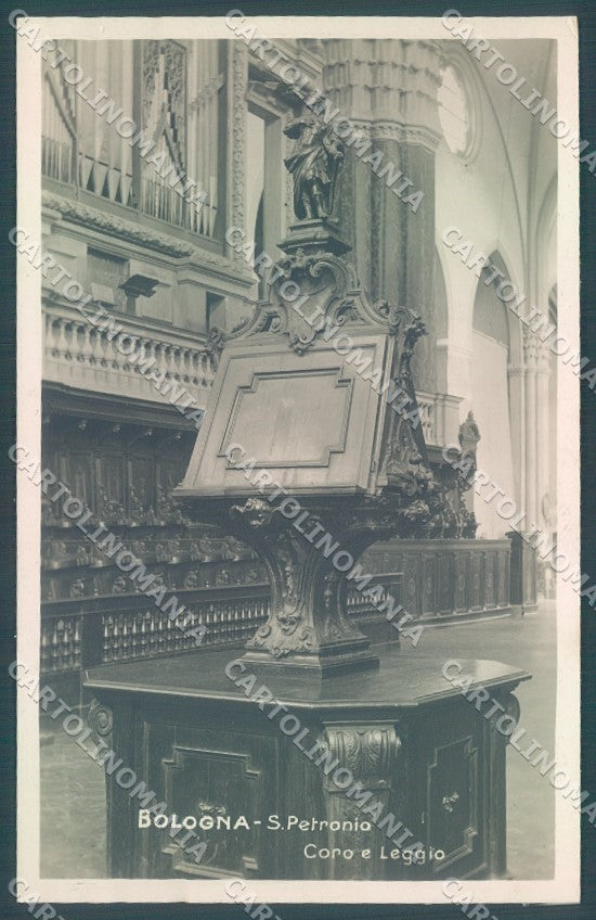 Bologna Città Chiesa San Petronio Coro Leggio Foto cartolina JK1109 – fronte