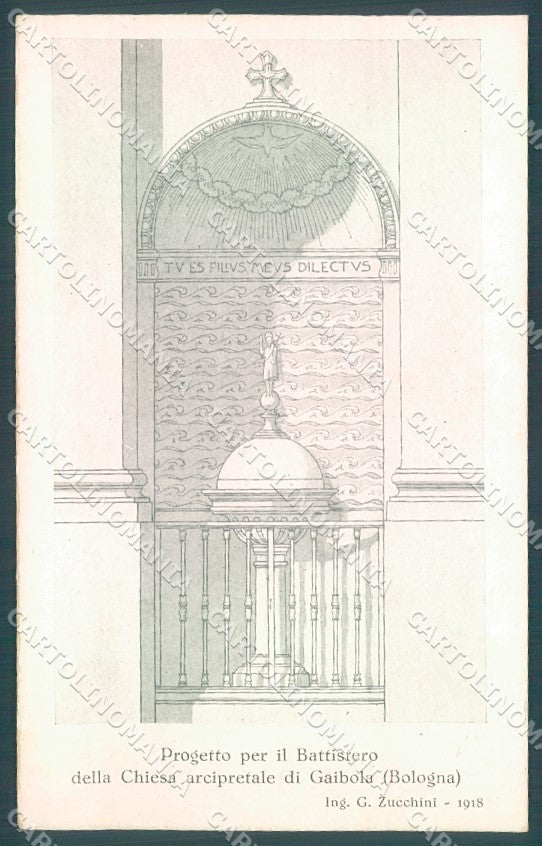 Bologna Città Progetto Battistero Chiesa Gaibola cartolina JK1116 – fronte