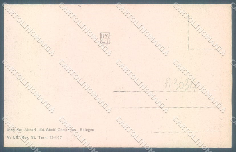 Bologna Città Palazzo Re Enzo saluto da Alinari 3155 cartolina JK1119 – retro