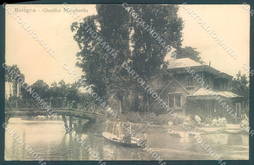 Bologna Città Giardini Margherita Laghetto Barca cartolina JK1128 – fronte