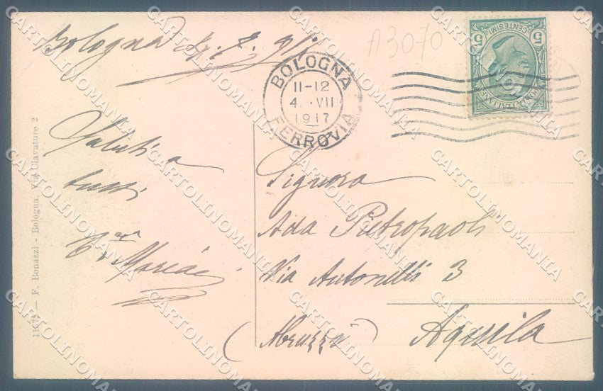 Bologna Città Giardini Margherita Laghetto Barca cartolina JK1128 – retro