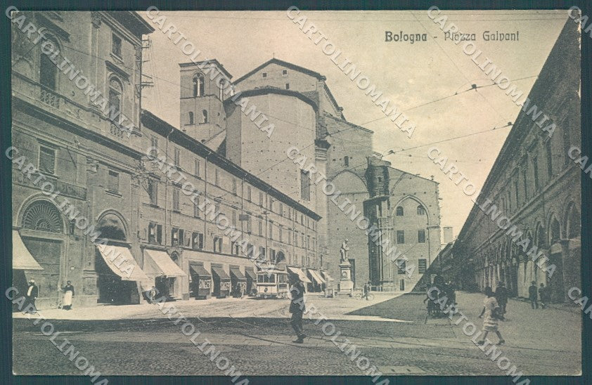 Bologna Città Chiesa Piazza Galvani Tram cartolina JK1134 – fronte