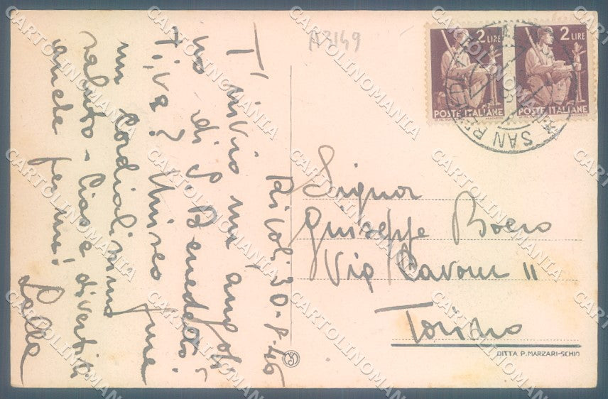 Bologna San Benedetto Val di Sambro Chiesa saluti da cartolina JK1155 – retro