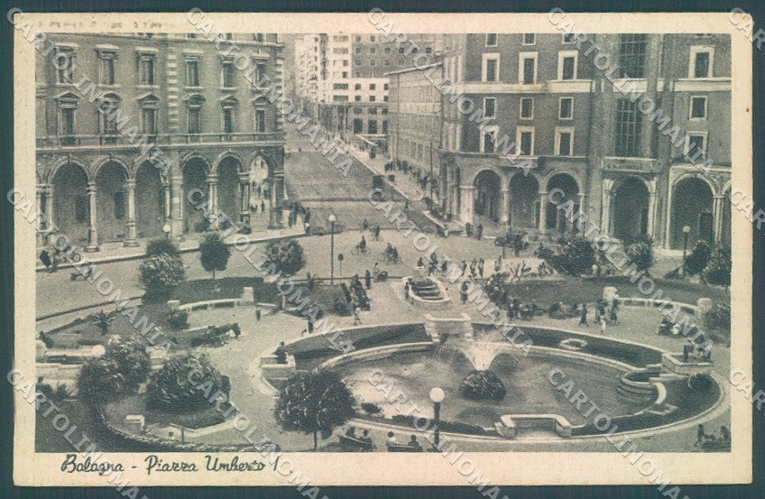 Bologna Città Piazza Umberto I cartolina JK1156 – fronte